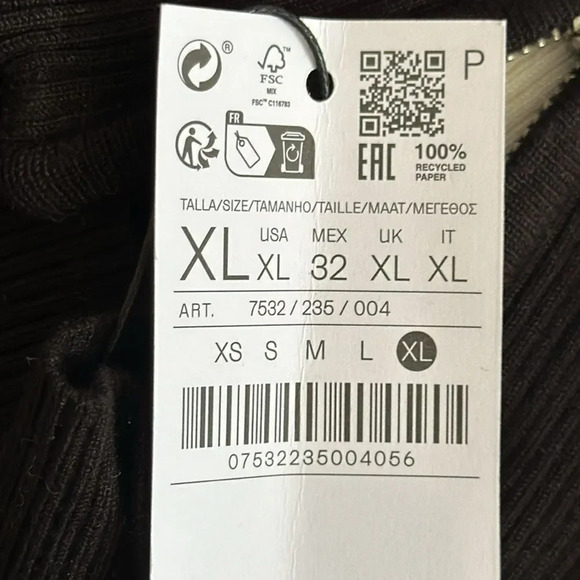 STRADIVARIUS | Navy/Ecru | STRIPED KNIT DRESS WITH ZIP - Picture 13 of 13